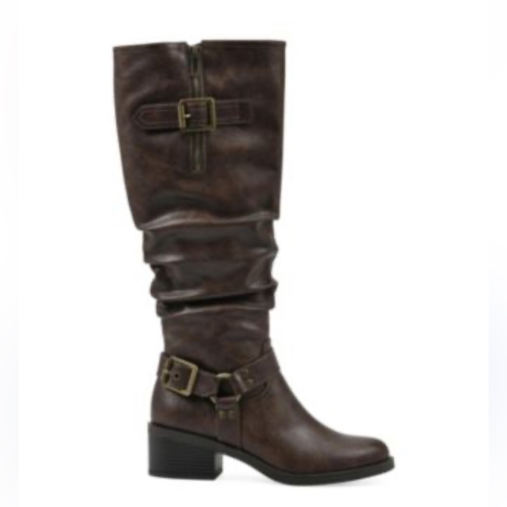 White Mountain Brown Over the Knee Boots